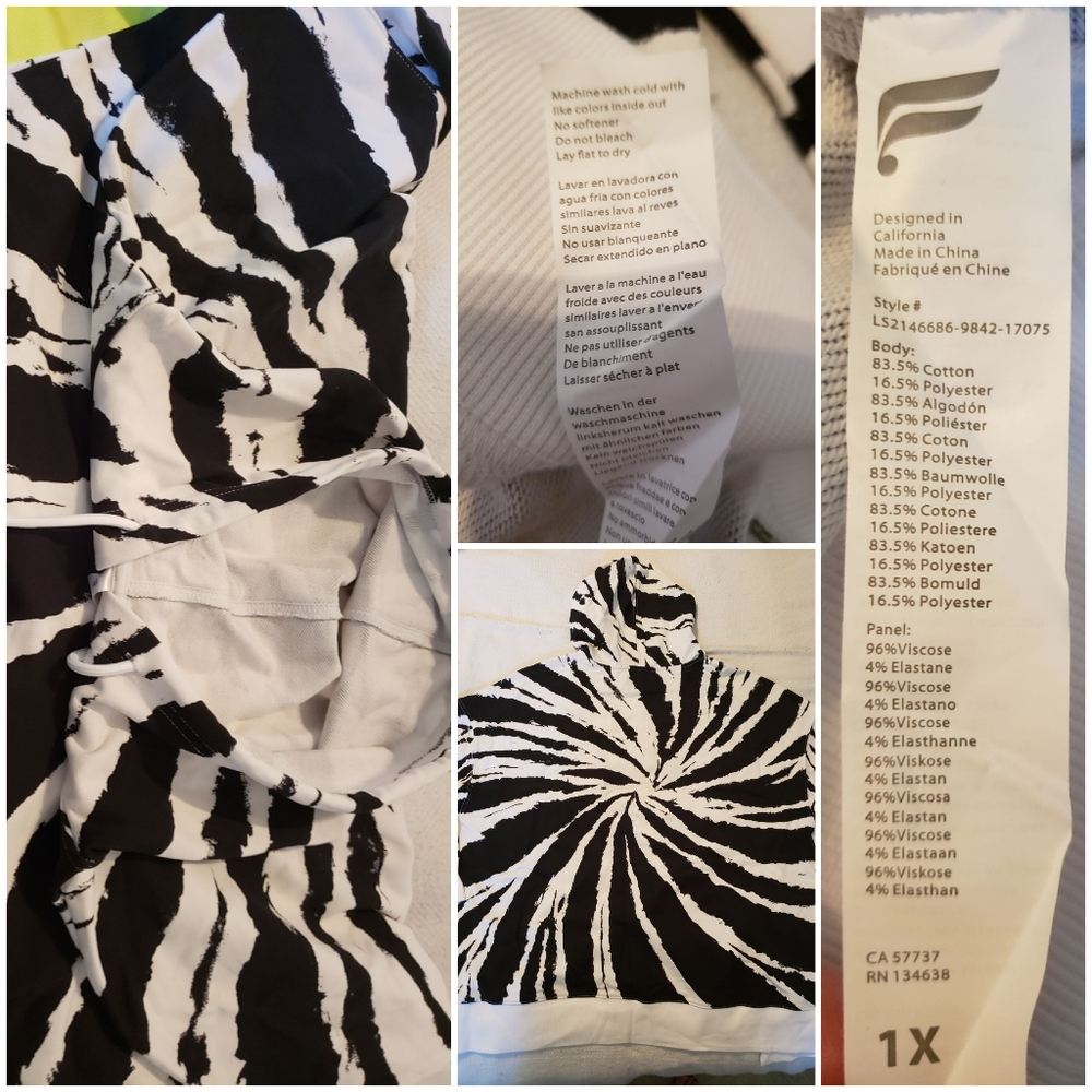 ●SOLD●Fabletics Jasmine Side Slit Pullover 1X - Picture 5 of 16